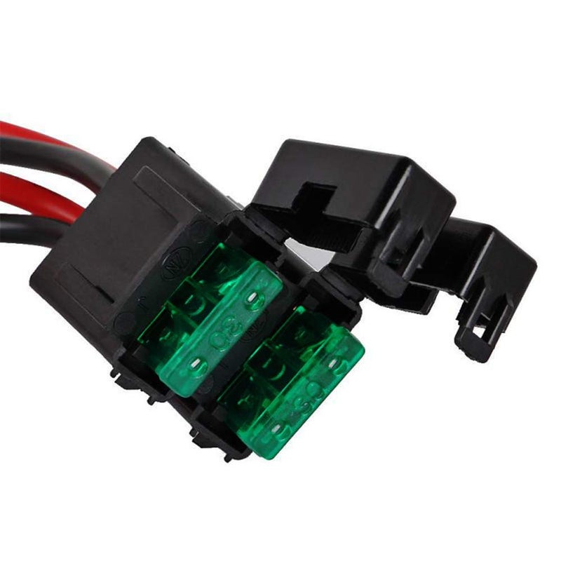 TengKo 1M 4-Pin 12 AWG 12V 3A DC Power Supply Cable Short Wave Power Supply Cord Cable Adapter Fuse wire for Yaesu FT-450D FT-891 FT-991 Kenwood TS-480SAT TS-590SG TS-890s Icom IC-7000 IC-7100 IC-7610 - Image 2